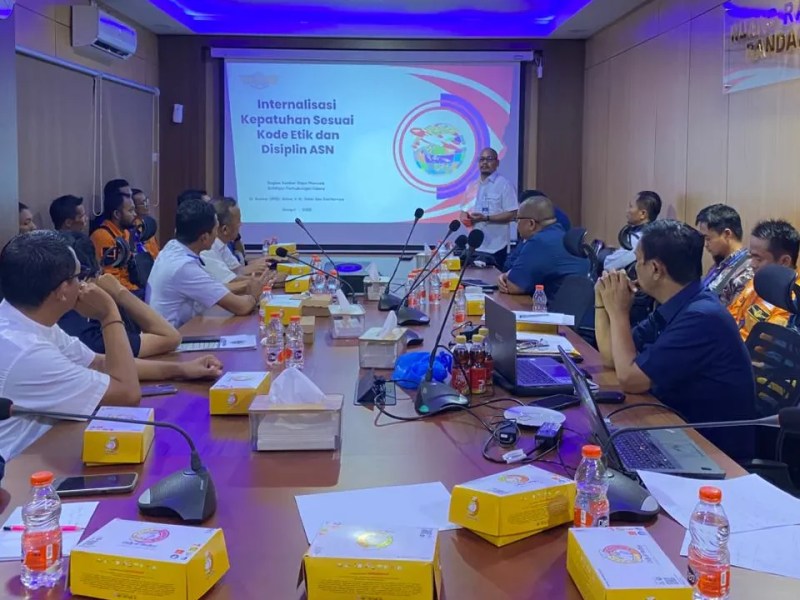 Penguatan Pembinaan dan Penegakan Disiplin ASN: UPBU se-Kalimantan Tengah Ikuti Pembinaan Kepegawaian oleh Bagian Sumber Daya Manusia Ditjen&nbsp;Hubud